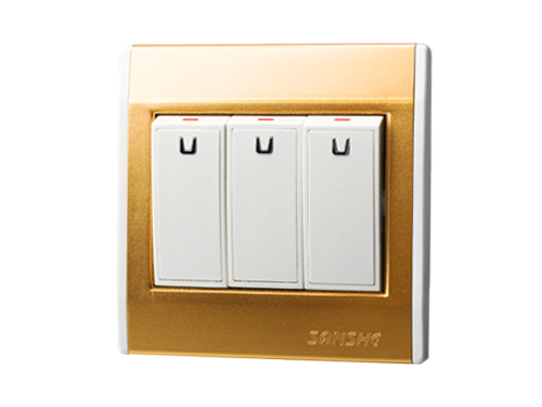 Elegant Three-digit single (double) control large push button switch